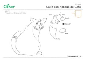 Applique Cat Cushion_template_esのサムネイル
