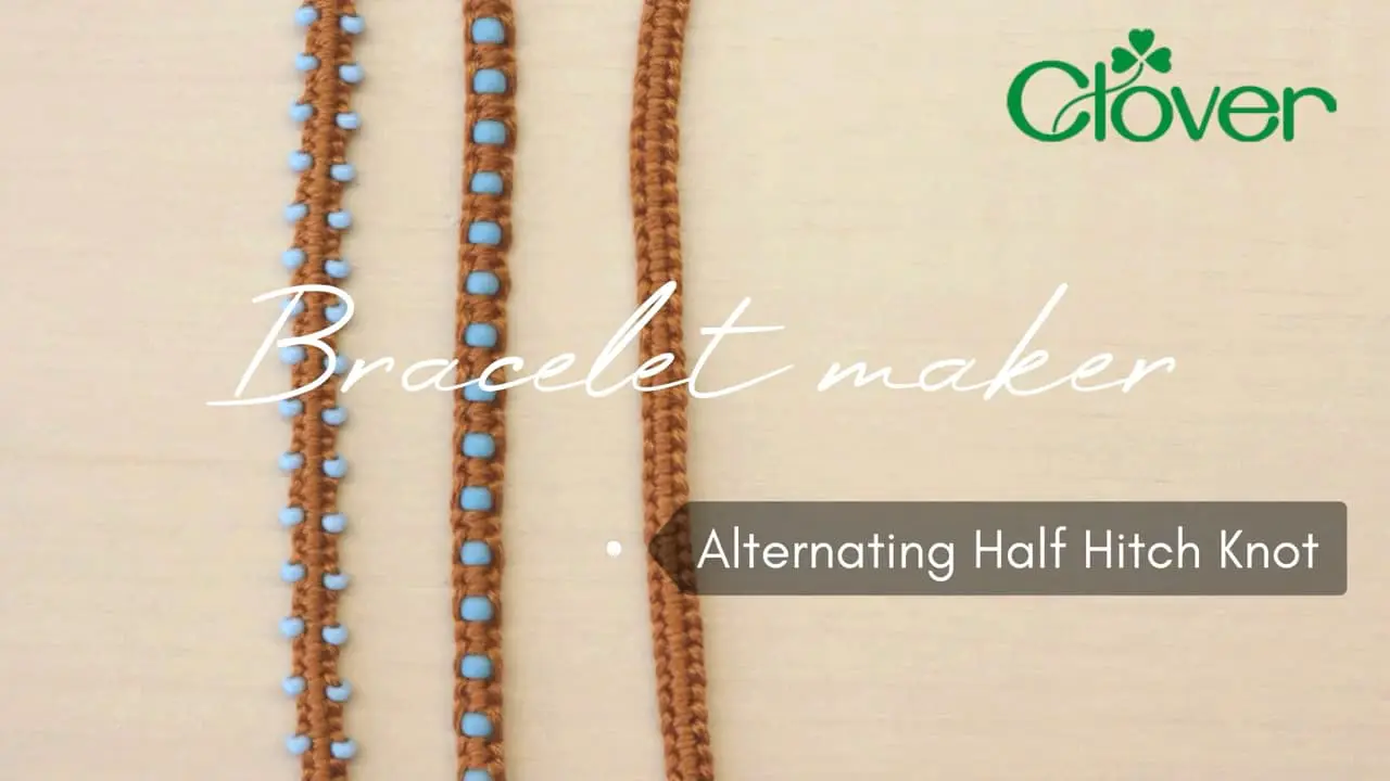 Bracelet Maker technique: Alternating half hitch knot