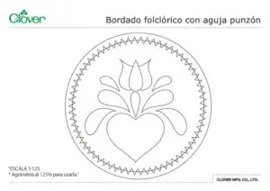 Folklore Punch Needle Embroidery_template_esのサムネイル