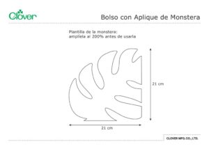 Monstera Applique Bag_template_esのサムネイル