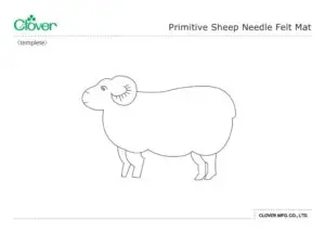 Primitive Sheep Needle Felt Mat_template_enのサムネイル
