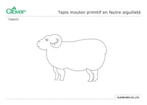 Primitive Sheep Needle Felt Mat_template_frのサムネイル