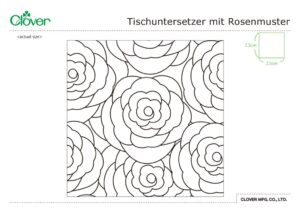 Rose Pattern Table Mat_template_deのサムネイル