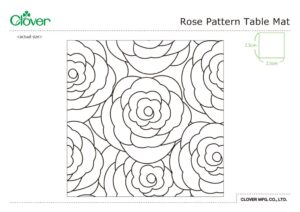 Rose Pattern Table Mat_template_emのサムネイル
