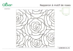 Rose Pattern Table Mat_template_frのサムネイル