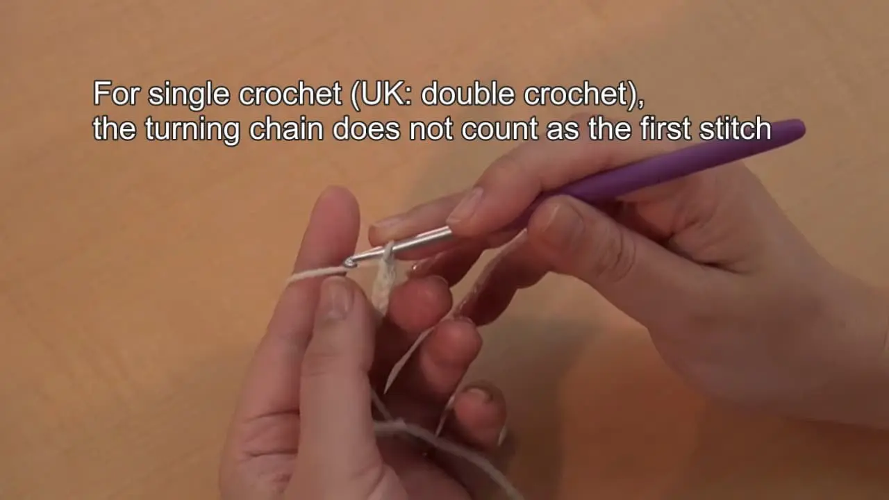 Basic Crochet Stitches – (2) Single crochet (UK: Double crochet)